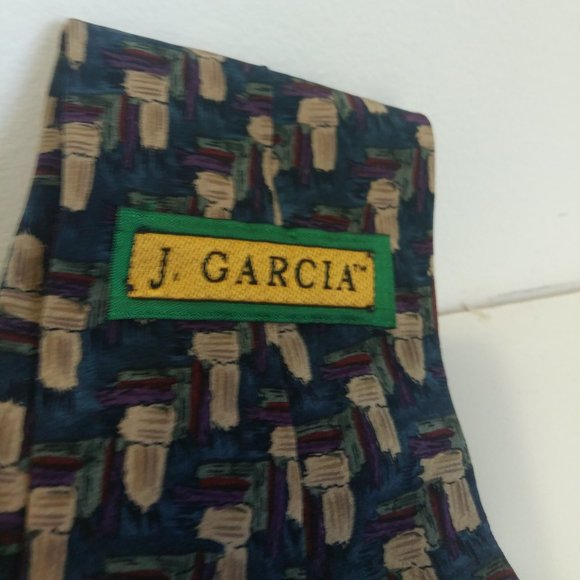 J. Garcia Neck Tie Vintage Original Made in USA 100 - Picture 1 of 11